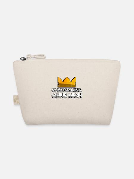OHNE GAMING OHNE MICH + King Crown - Gaming - Bio-Täschchen - Natur
