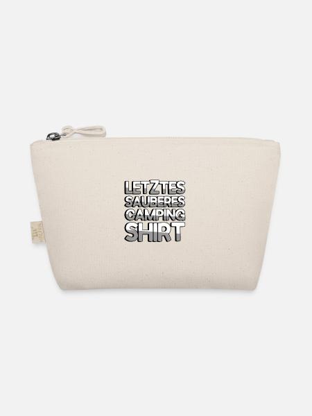 LETZTER SAUBERER CAMPING SHIRT - Camping - Bio-Täschchen - Natur - Vorne