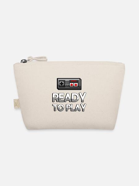 READY TO PLAY + NES Controller - Gaming - Bio-Täschchen - Natur - Vorne