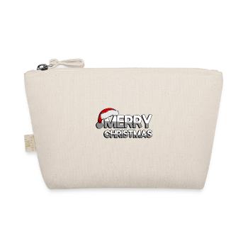 MERRY CHRISTMAS + Zipfelmütze - Weihnachten - Organic Pouch - nature - Front
