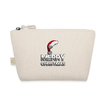MERRY CHRISTMAS + Zipfelmütze - Weihnachten - Organic Pouch - nature - Front