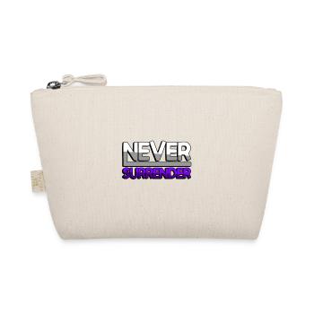 NEVER SURRENDER (Lila) - Gaming - Bio-Täschchen - Natur - Vorne