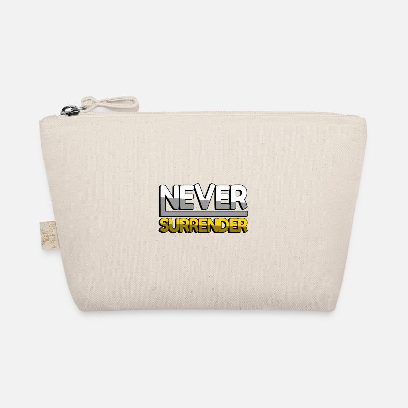 NEVER SURRENDER (Yellow) - Gaming Organic Pouch