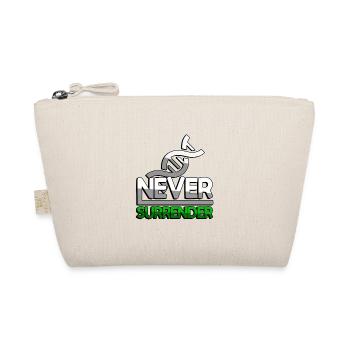 NEVER SURRENDER (Grün) + DNA - Gaming - Bio-Täschchen - Natur - Vorne