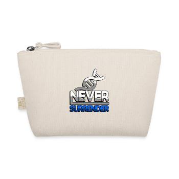 NEVER SURRENDER (Blau) + DNA - Gaming - Bio-Täschchen - Natur - Vorne