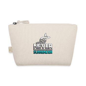 NEVER SURRENDER (Türkis) + DNA - Gaming - Bio-Täschchen - Natur - Vorne