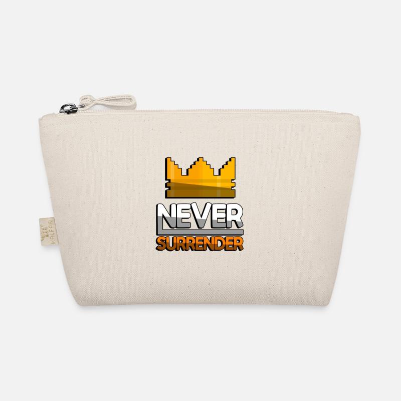 NEVER SURRENDER (Orange) + King Crown - Gaming Bio-Täschchen