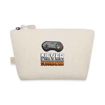 NEVER SURRENDER (Orange)+ SNES Controller - Gaming - Bio-Täschchen - Natur - Vorne