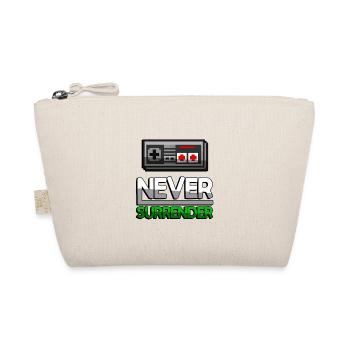 NEVER SURRENDER (Grün) + NES Controller - Gaming - Bio-Täschchen - Natur - Vorne