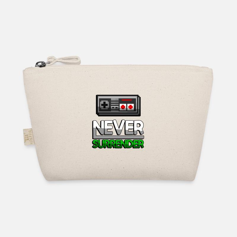 NEVER SURRENDER (Green) + NES Controller - Gaming Organic Pouch