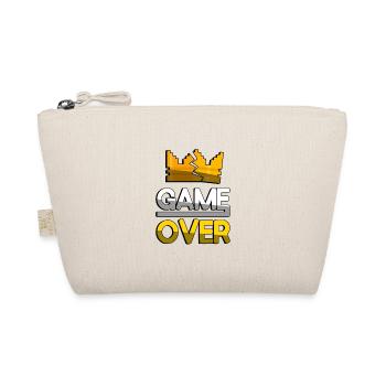 GAME OVER (Gelb) + King Crown - Gaming - Bio-Täschchen - Natur - Vorne