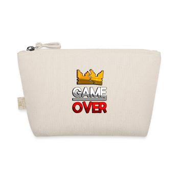 GAME OVER (Red) + King Crown - Gaming - Organic Pouch - nature - Front