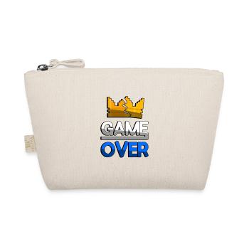 GAME OVER (Blau) + King Crown - Gaming - Bio-Täschchen - Natur - Vorne
