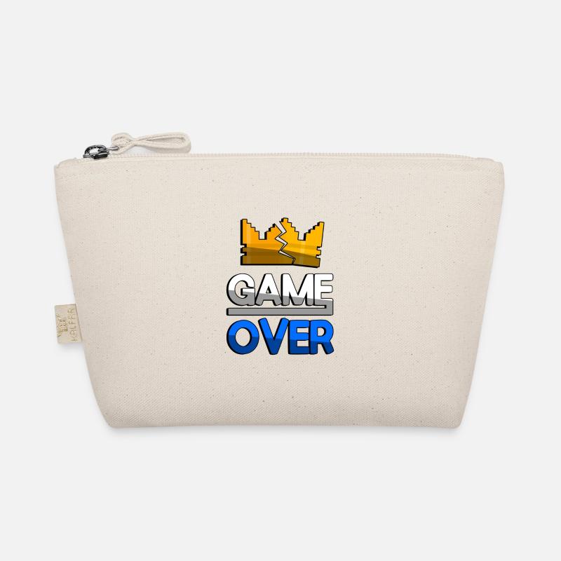 GAME OVER (Blue) + King Crown - Gaming Organic Pouch