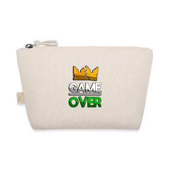 GAME OVER (Green) + King Crown - Gaming - Organic Pouch - nature - Front