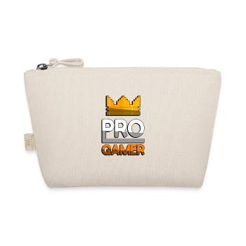 PRO GAMER (Orange) + King Crown - Gaming - Bio-Täschchen - Natur - Vorne