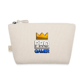 PRO GAMER (Blau) + King Crown - Gaming - Bio-Täschchen - Natur - Vorne