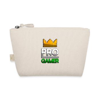 PRO GAMER (Grün) + King Crown - Gaming - Bio-Täschchen - Natur - Vorne