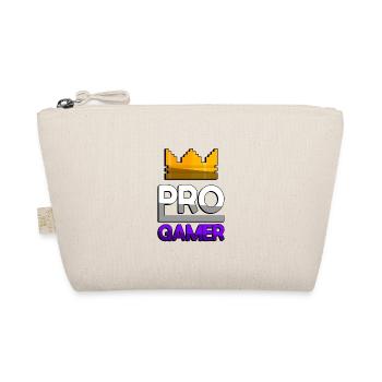 PRO GAMER (Lila) + King Crown - Gaming - Bio-Täschchen - Natur - Vorne