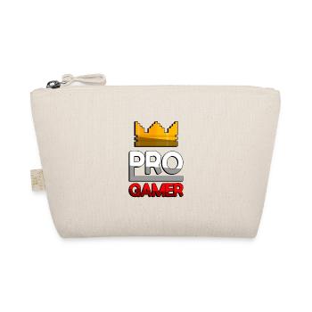 PRO GAMER (Rot) + King Crown - Gaming - Bio-Täschchen - Natur - Vorne