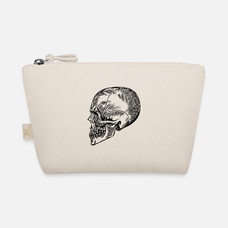 Skull Bone Halloween Skull Organic Pouch