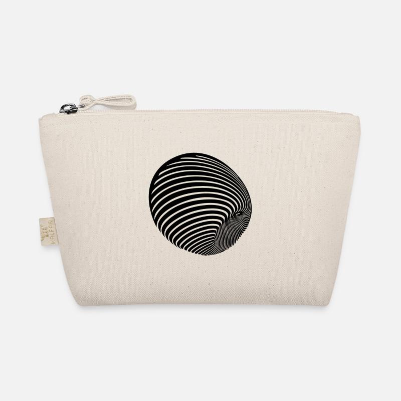 Geometric ball roll with stripes Organic Pouch