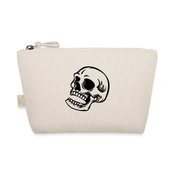 Skull Halloween Skull - Organic Pouch - nature - Front