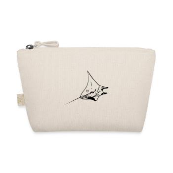 Eleganter Mantarochen im Flug - Bio-Täschchen - Natur - Vorne