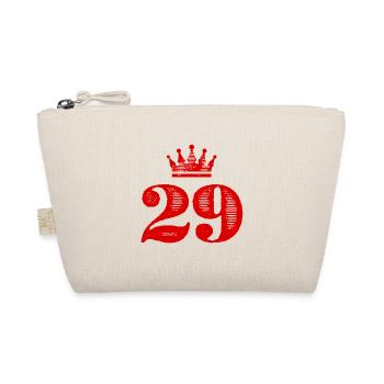 29 Zahl Krone - Bio-Täschchen - Natur - Vorne