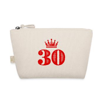 30 Number crown - Organic Pouch - nature - Front