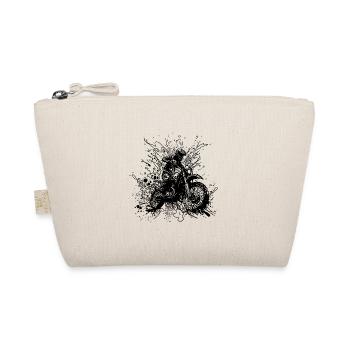 Motorcycle Offroad Racing Slippery Floor Splash - Organic Pouch - nature - Front