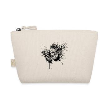 Elegant Vintage Tattoo Splash Butterfly - Organic Pouch - nature - Front