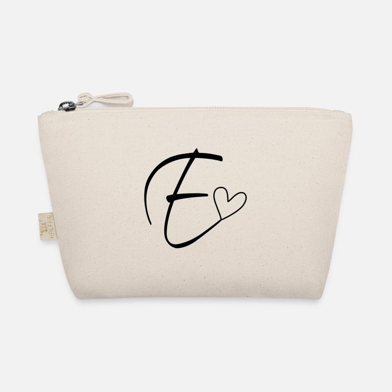Letter E Letter E Calligraphy Organic Pouch