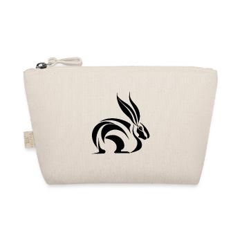 Petit tatouage lapin câlins lignes lapin - Trousse biologique - nature - Devant