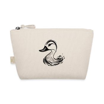 Süsse Tattoo Style Ente - Bio-Täschchen - Natur - Vorne