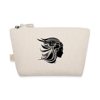 Viking Woman Viking Warrior - Organic Pouch - nature - Front