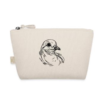 Élégante tête de colombe dans les lignes de style tatouage - Trousse biologique - nature - Devant