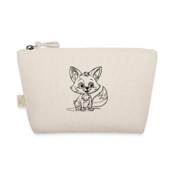 Süsses kleines Kinder Fuchs Portrait - Bio-Täschchen - Natur - Vorne