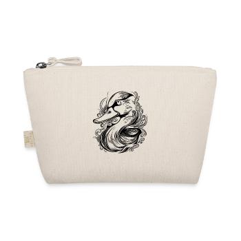 Cute little duck with funny grin - Organic Pouch - nature - Front