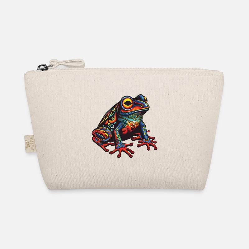 Frosch Portrait Bio-Täschchen