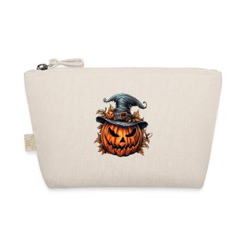 Halloween Wild Spell Hat Spooky Pumpkin - Organic Pouch - nature - Front