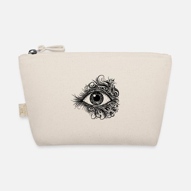 Kunstvolles Auge mit durchdringendem Blick Bio-Täschchen