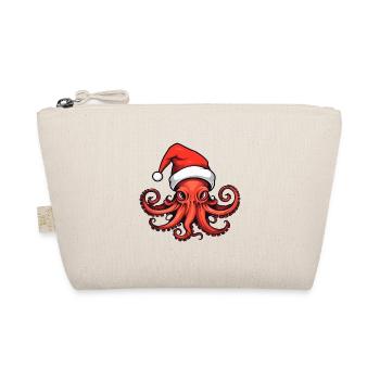 Oktopus Krake Weihnachten Tier - Bio-Täschchen - Natur - Vorne