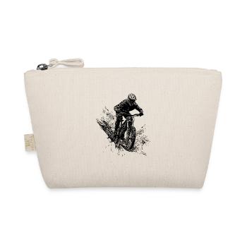 Schlamm Mountainbiker Outdoor Abfahrt - Bio-Täschchen - Natur - Vorne