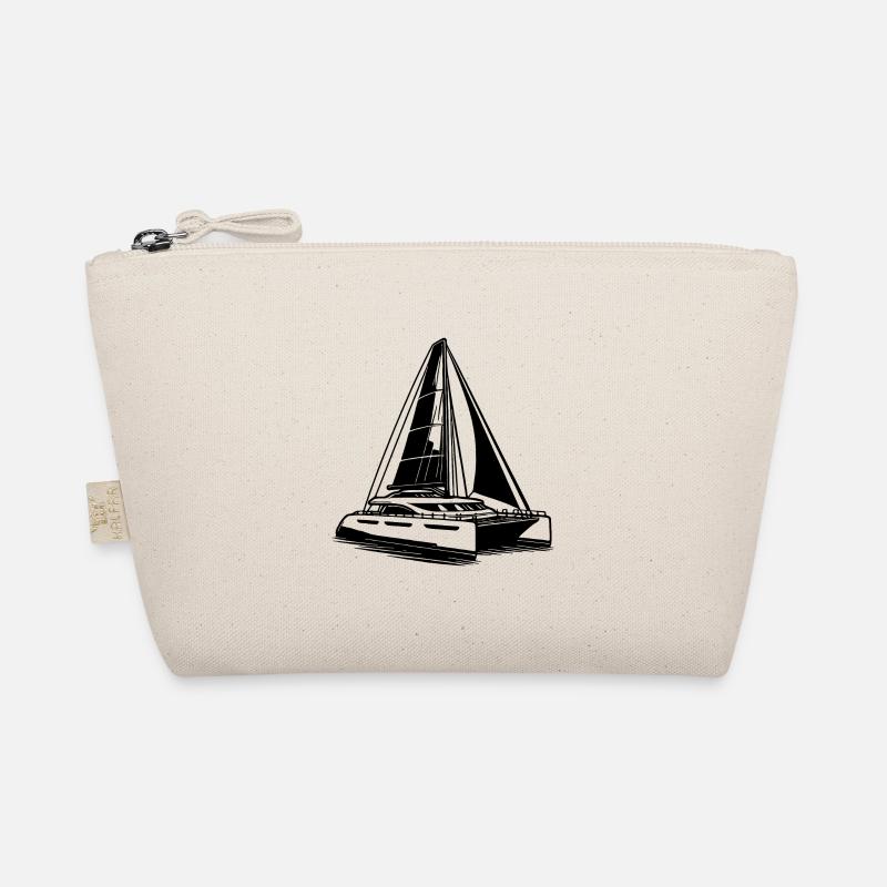 Sport Catamaran Double Hull Sailboat with Sails Organic Pouch