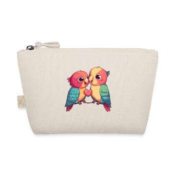 Perroquet Bande Dessinée Couple Amour - Trousse biologique - nature - Devant