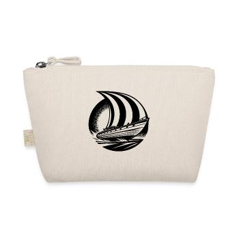 Sleek sailing ship with square sail - Organic Pouch - nature - Front