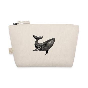 Large Vintage Whale Massive Sea Creature - Organic Pouch - nature - Front