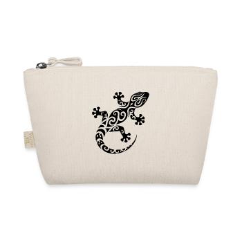 Gecko bébé tribal dans le style de tatouage - Trousse biologique - nature - Devant