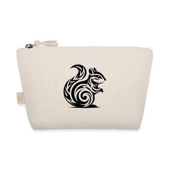 Cute little baby squirrel in tattoo style - Organic Pouch - nature - Front